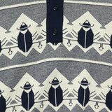 Jacquard Ladybug Polo - Navy - Nice Things - STAG Provisions - W - Tops - S/S Woven