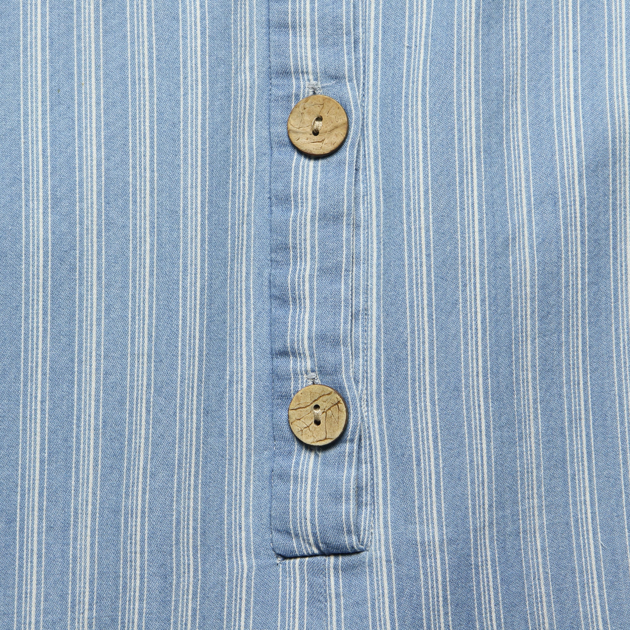Striped Denim Jumpsuit - Blue - Nice Things - STAG Provisions - W - Onepiece - Jumpsuit