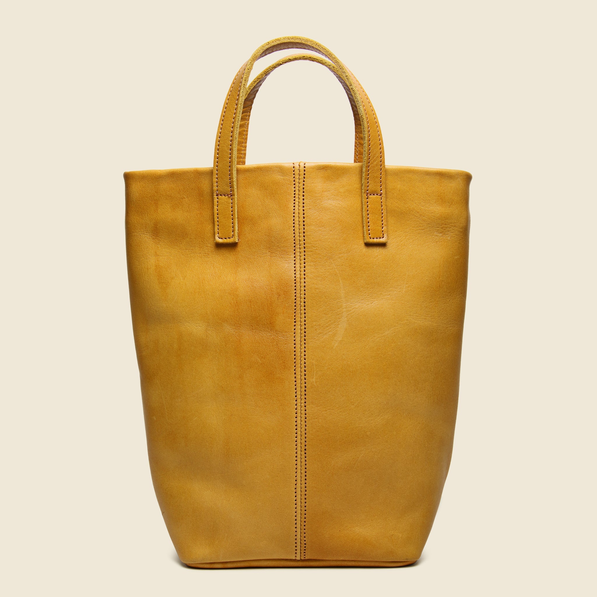 Small Barracas Leather Tote Bag - Caramel - Nimes - STAG Provisions - W - Accessories - Bag
