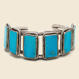 Six Stone Turquoise Cuff - Silver - Vintage - STAG Provisions - W - One & Done - Accessories & Jewelry