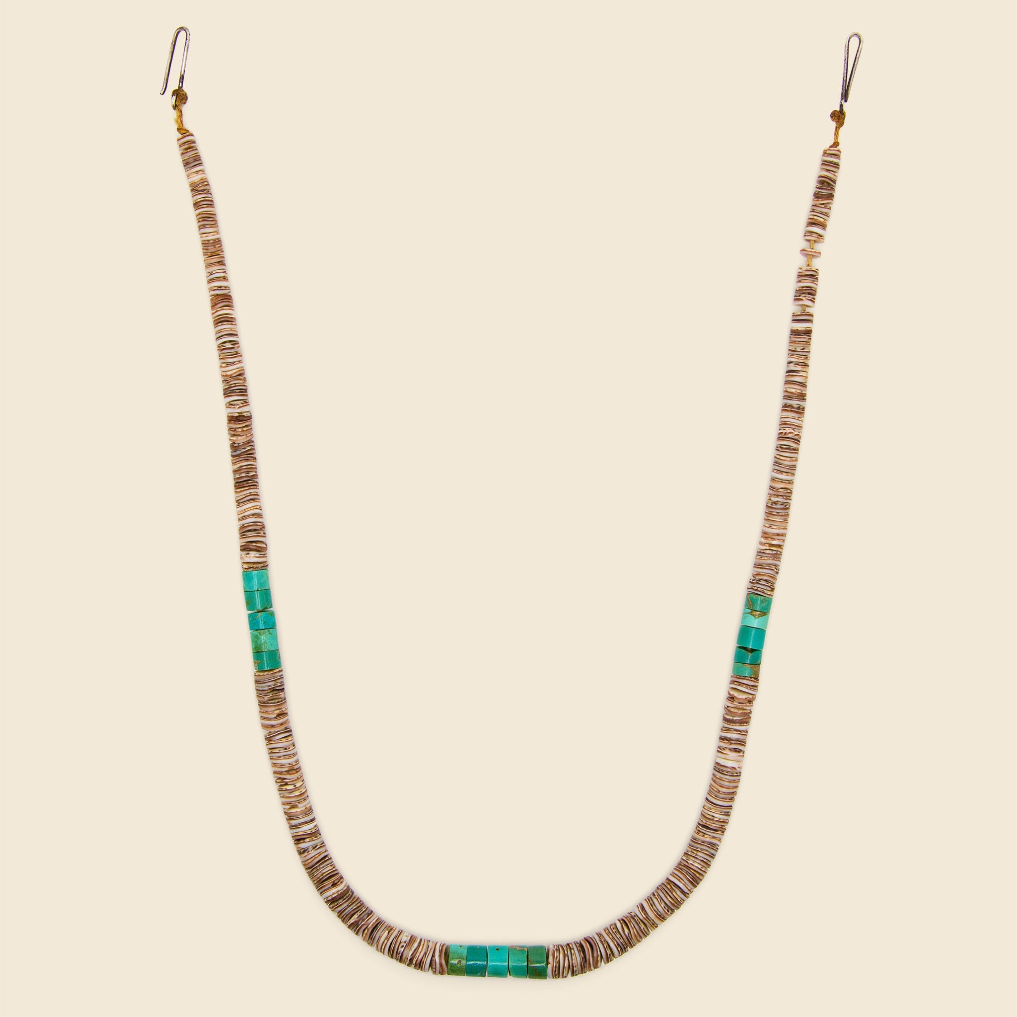 Heishe Necklace - Turquoise & Pin Shell - Vintage - STAG Provisions - W - One & Done - Accessories & Jewelry
