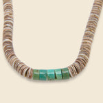 Heishe Necklace - Turquoise & Pin Shell - Vintage - STAG Provisions - W - One & Done - Accessories & Jewelry