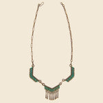 Pieced Necklace - Silver & Turquoise - Vintage - STAG Provisions - W - One & Done - Accessories & Jewelry