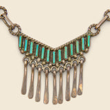 Pieced Necklace - Silver & Turquoise - Vintage - STAG Provisions - W - One & Done - Accessories & Jewelry