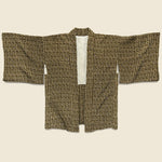 Floral Pattern Japanese Short Kimono - Brown - Vintage - STAG Provisions - W - One & Done - Apparel