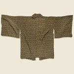 Floral Pattern Japanese Short Kimono - Brown - Vintage - STAG Provisions - W - One & Done - Apparel