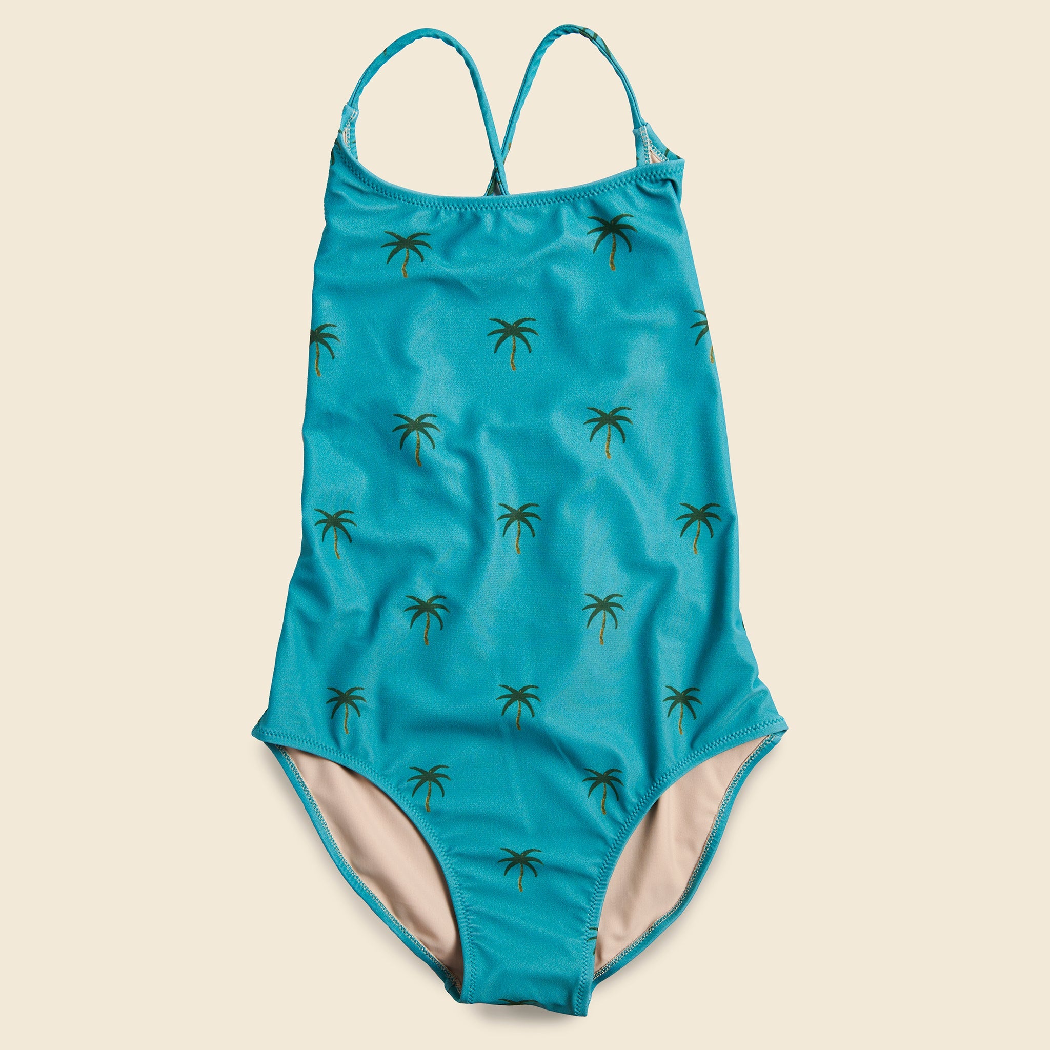 Palm Tie Suit - Blue - OAS - STAG Provisions - W - Swim - One Piece