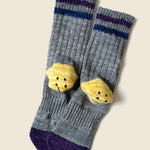 60 Yarns Grandrelle IVY RAINBOWY HAPPY Heel-Hold Socks - Gray - Kapital - STAG Provisions - W - Accessories - Socks