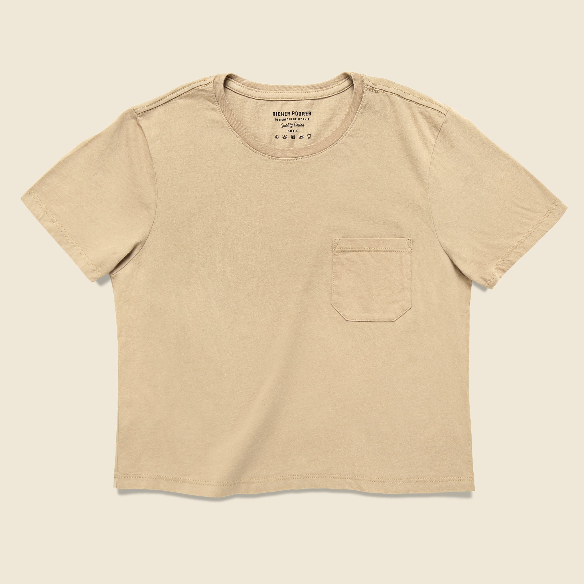 Boxy Crop Tee - Tan - Richer Poorer - STAG Provisions - W - Tops - S/S Tee