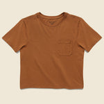 Boxy Crop Tee - Tobacco - Richer Poorer - STAG Provisions - W - Tops - S/S Tee