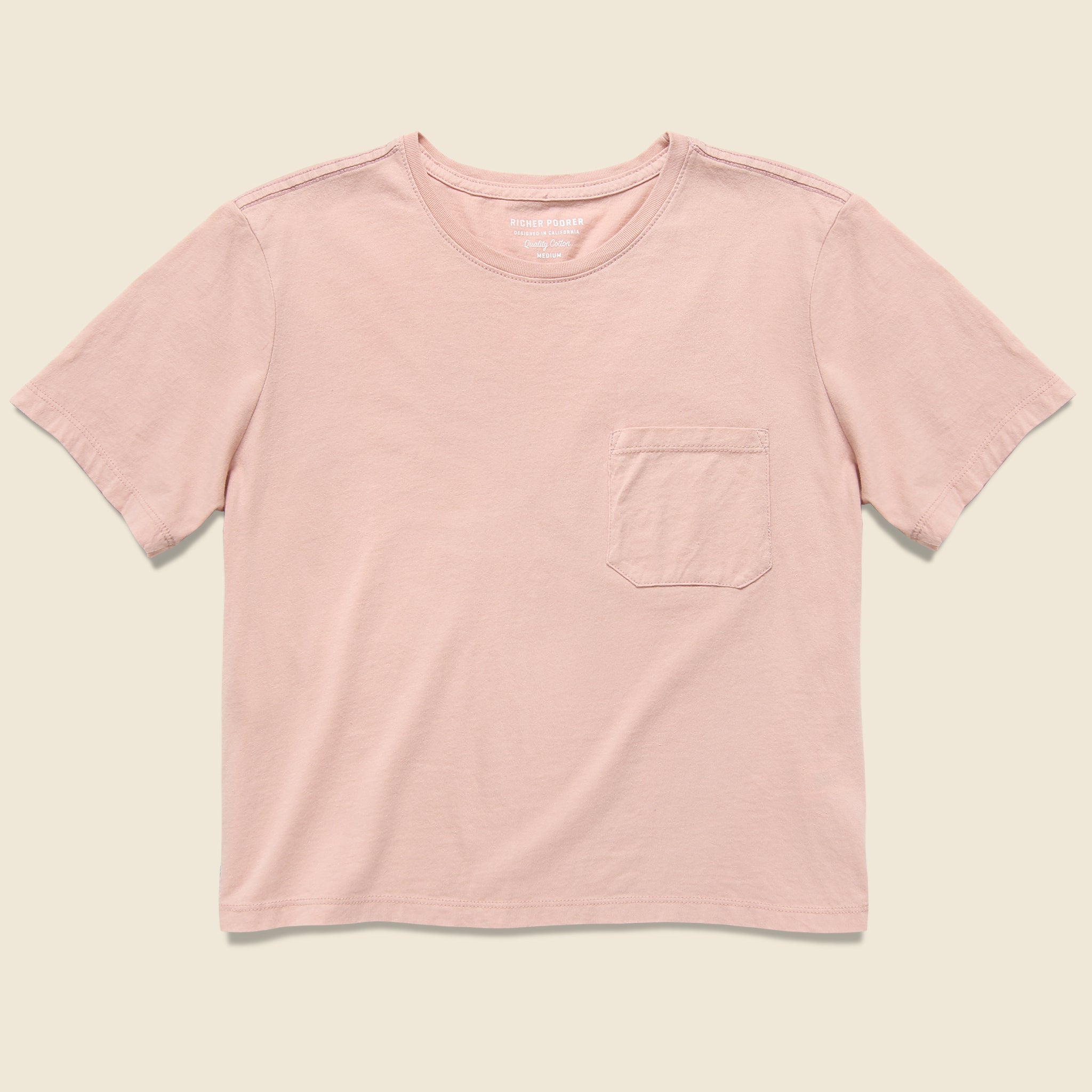 Boxy Crop Tee - Blush - Richer Poorer - STAG Provisions - W - Tops - S/S Tee
