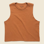 Cropped Muscle Tank - Tobacco - Richer Poorer - STAG Provisions - W - Tops - Sleeveless