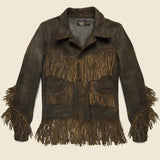 Atwood Fringe Jacket - Deep Brown - RRL - STAG Provisions - W - Outerwear - Coat/Jacket