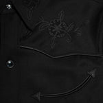 Slim Floral Wool Western Shirt - Black - RRL - STAG Provisions - W - Tops - L/S Woven