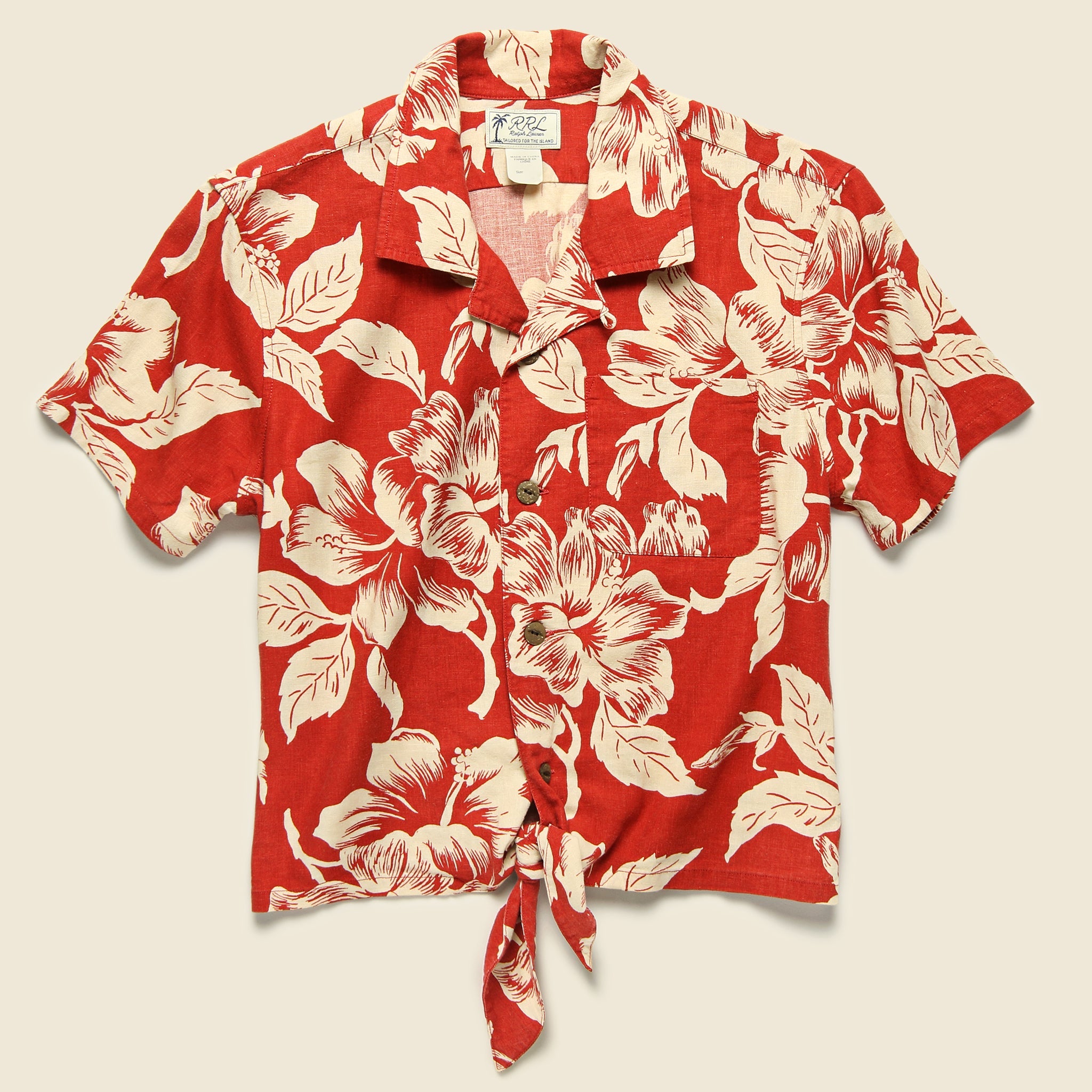 Laura Aloha Shirt - Red/Cream - RRL - STAG Provisions - W - Tops - S/S Woven
