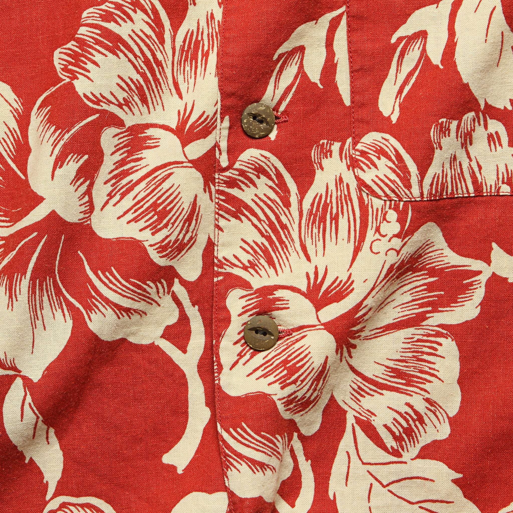 Laura Aloha Shirt - Red/Cream - RRL - STAG Provisions - W - Tops - S/S Woven