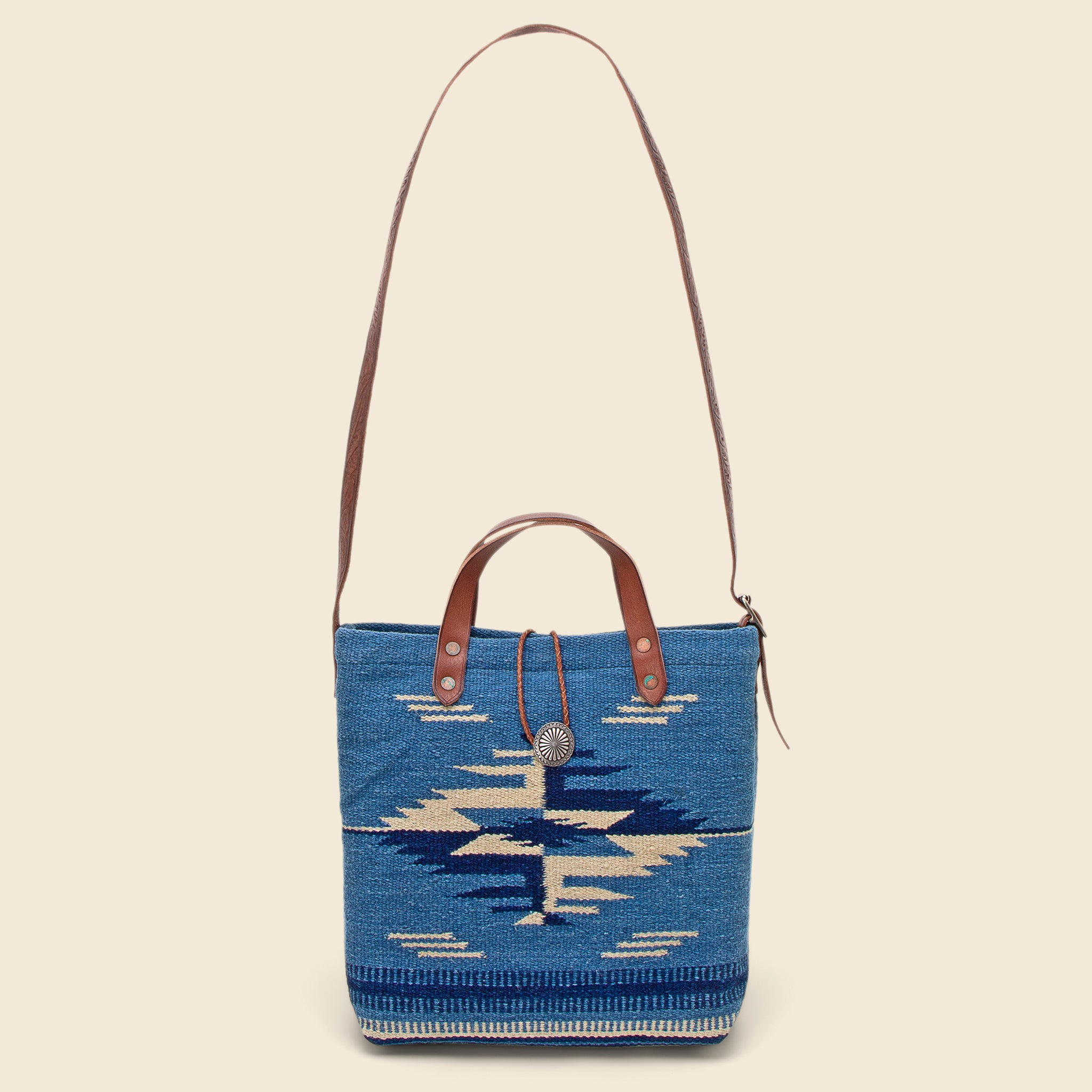 Handwoven Collins Crossbody Bag - Navy – Daughters