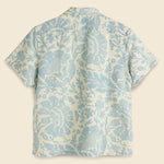 Tierney Camp Shirt - Cream/Indigo - RRL - STAG Provisions - W - Tops - S/S Woven