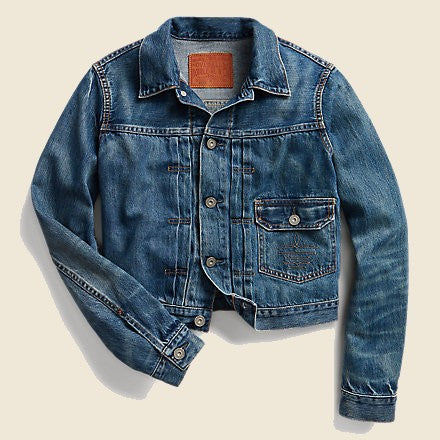 Denim Trucker Jacket - Kenney Wash - RRL - STAG Provisions - W - Outerwear - Coat/Jacket