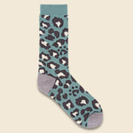Pile Leopard Socks - Mint Green - RoToTo - STAG Provisions - W - Accessories - Socks