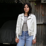 Perfecto Leather Jacket - White - Schott - STAG Provisions - W - Outerwear - Coat/Jacket