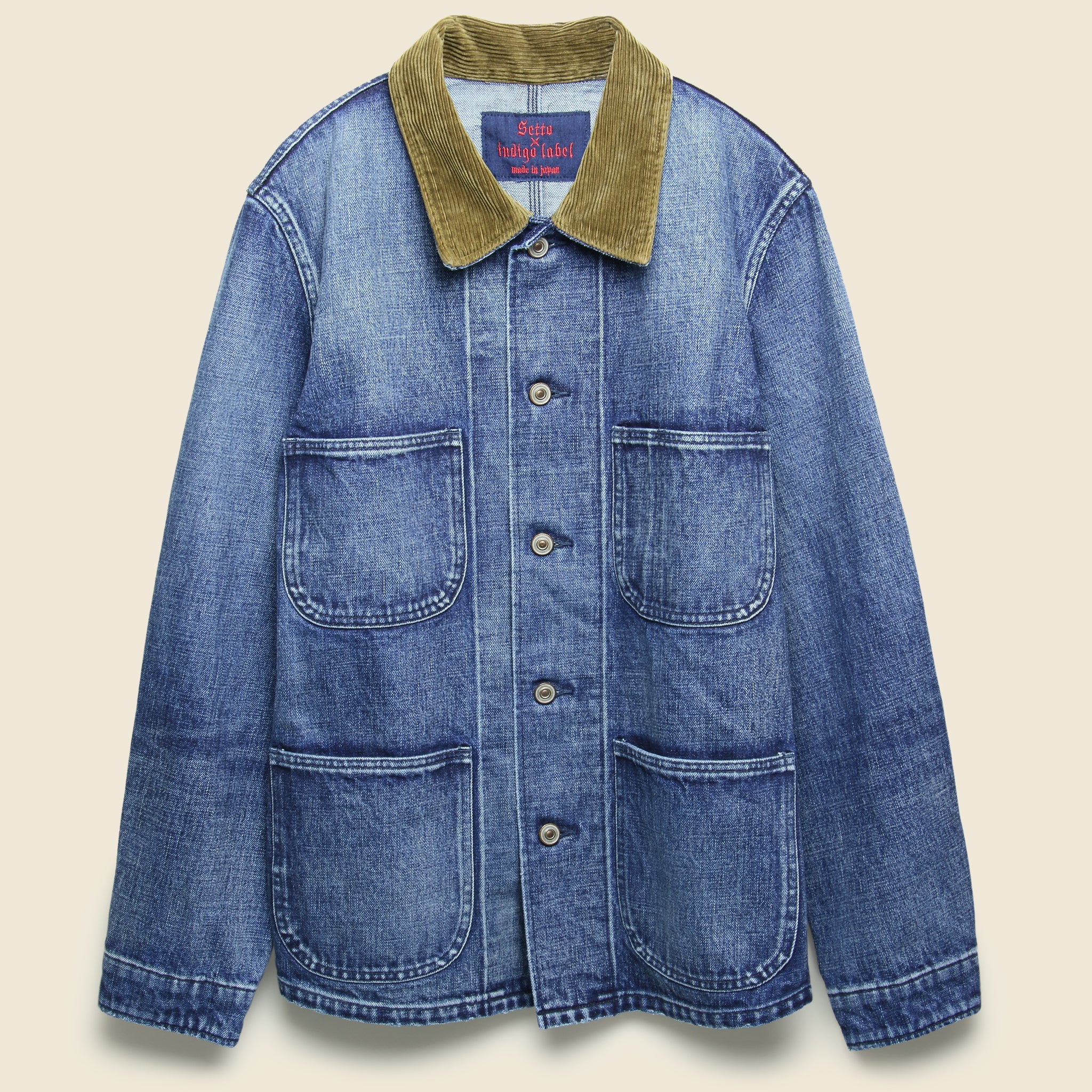 Denim Coverall Jacket - Light Indigo - Setto - STAG Provisions - W - Outerwear - Coat/Jacket