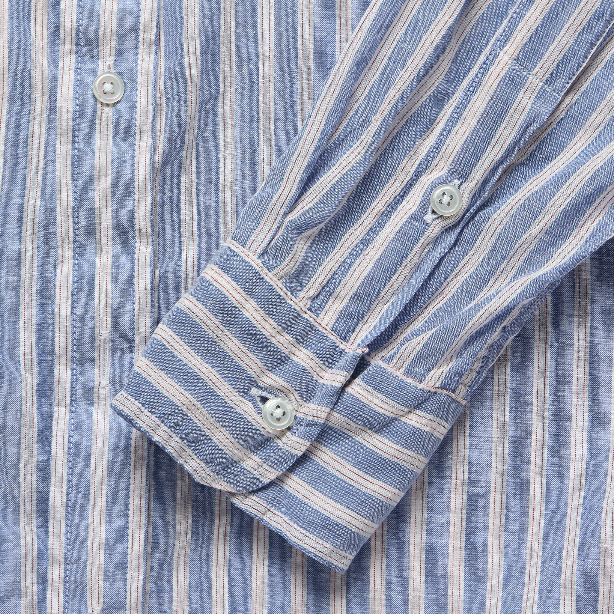 Brother Fit Shirt - Red/Blue Stripe - Gitman Vintage - STAG Provisions - W - Tops - L/S Woven