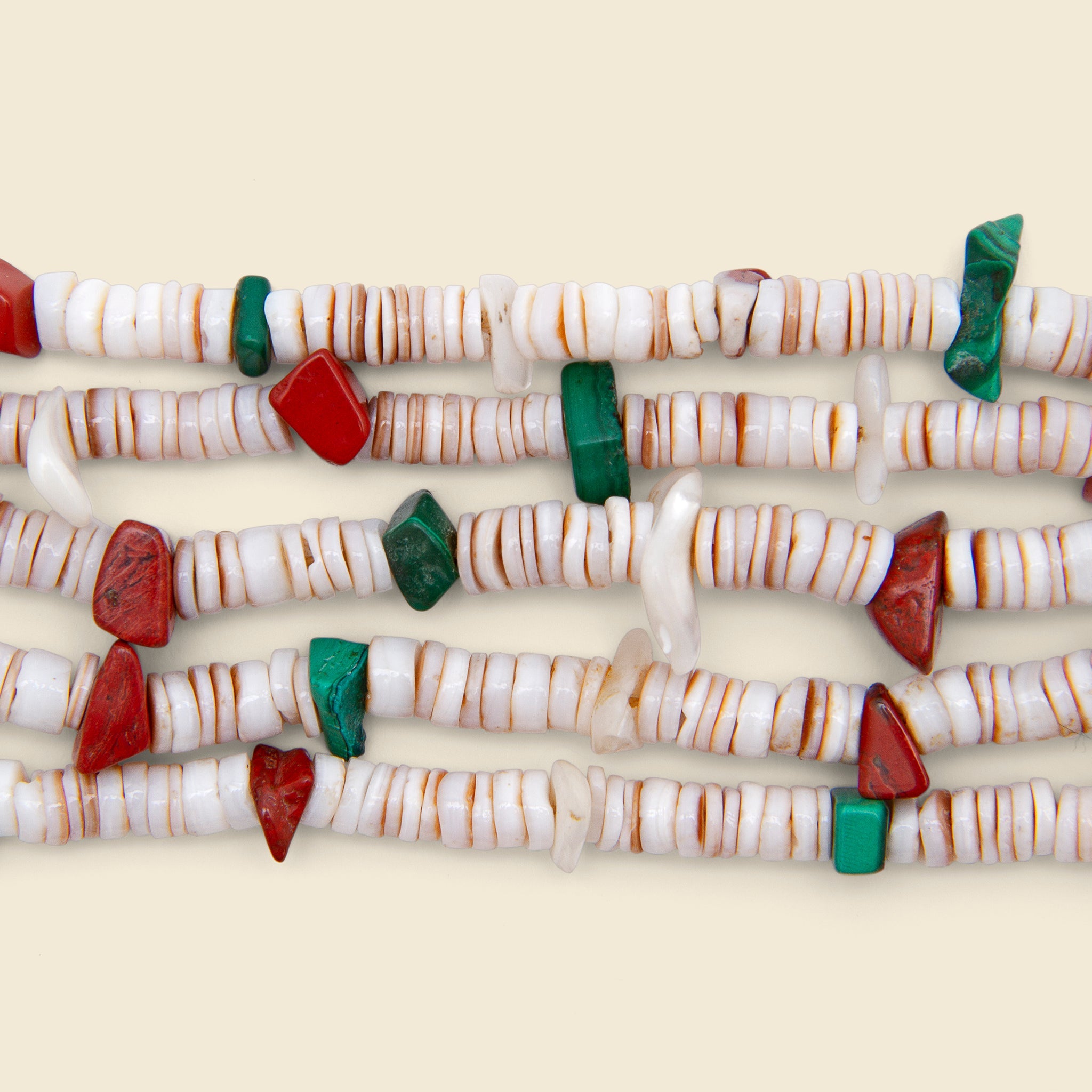 Santo Domingo Heishe Bead Necklace - Turquoise/Pipestone/Shell - Smith Bros. Trading Co. - STAG Provisions - W - One & Done - Accessories & Jewelry