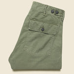 Army Cotton Herringbone Utility Pant - Brewster Green - RRL - STAG Provisions - W - Pants - Twill