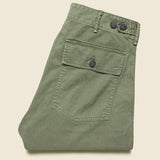 Army Cotton Herringbone Utility Pant - Brewster Green - RRL - STAG Provisions - W - Pants - Twill