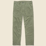 Army Cotton Herringbone Utility Pant - Brewster Green - RRL - STAG Provisions - W - Pants - Twill