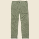 Army Cotton Herringbone Utility Pant - Brewster Green - RRL - STAG Provisions - W - Pants - Twill