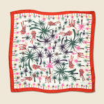 Lazy Tiger & Palm Tree Silk Scarf - Vintage - STAG Provisions - W - One & Done - Accessories & Jewelry