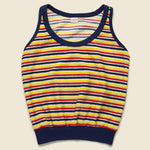 Stripe Terry Tank Top - Red/Yellow/Navy - Vintage - STAG Provisions - W - One & Done - Apparel