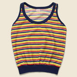 Stripe Terry Tank Top - Red/Yellow/Navy - Vintage - STAG Provisions - W - One & Done - Apparel