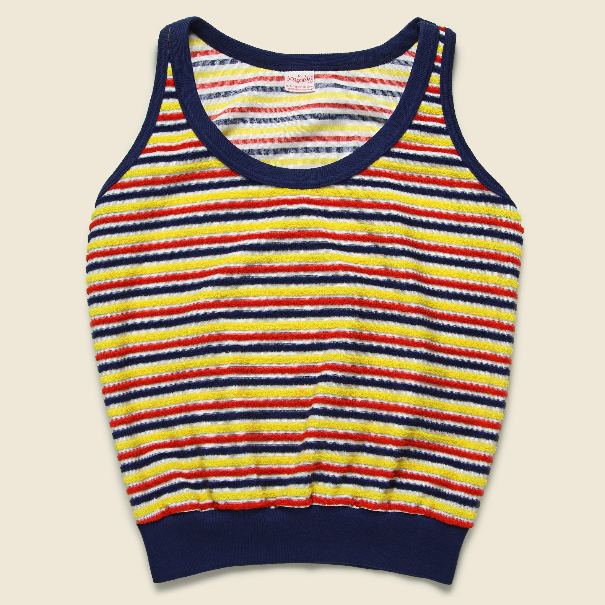 Stripe Terry Tank Top - Red/Yellow/Navy - Vintage - STAG Provisions - W - One & Done - Apparel
