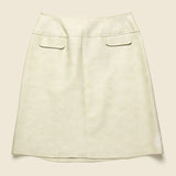 1960s Union Leather Mini Skirt - Cream - Vintage - STAG Provisions - W - One & Done - Apparel