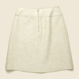 1960s Union Leather Mini Skirt - Cream - Vintage - STAG Provisions - W - One & Done - Apparel