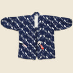 Kasuri Ikat Noragi Jacket - Indigo/White/Red - Vintage - STAG Provisions - W - One & Done - Apparel
