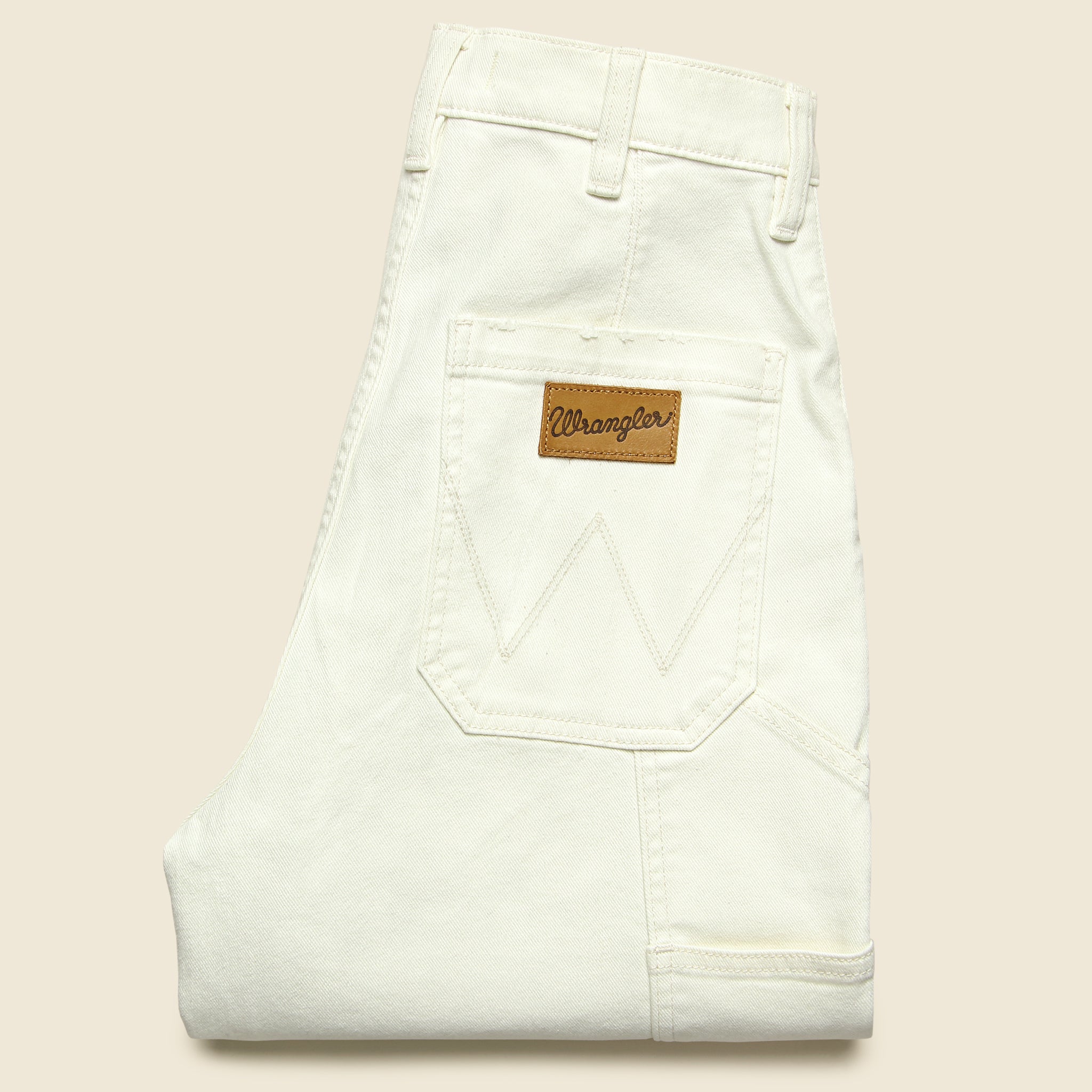 Wide Leg Utility Crop Jean - Bone - Wrangler - STAG Provisions - W - Pants - Denim