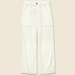 Wide Leg Utility Crop Jean - Bone - Wrangler - STAG Provisions - W - Pants - Denim